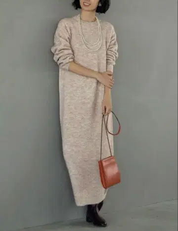 스타일 델리 야크풍 크루넥 원피스 01 사이즈