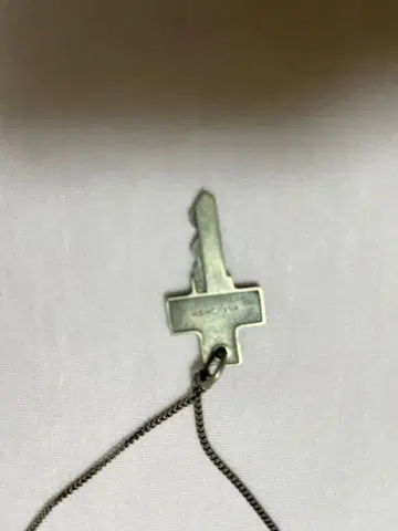 열쇠 모양 목걸이 금속제 조정 가능