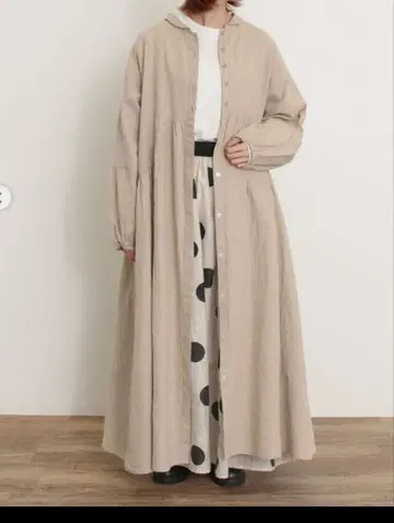 [ Cross x Linen ] 숄카라 원피스