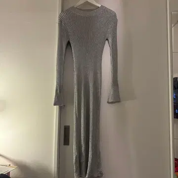 H&M 라메 니트 롱 원피스