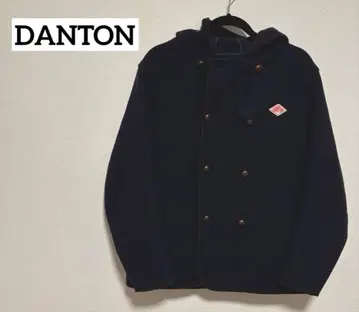 새상품급 단톤 울 모사 더플 코트 더블 버튼 네이비 40 사이즈