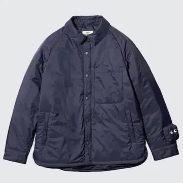 유니클로 퍼프 테크 셔츠 자켓 anya hindmarch 네이비