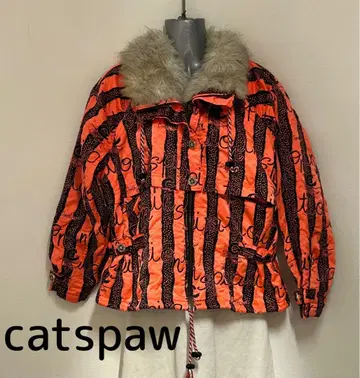 캣츠포 catspaw 충전솜 로고 블루종 점퍼 겉옷 일본제