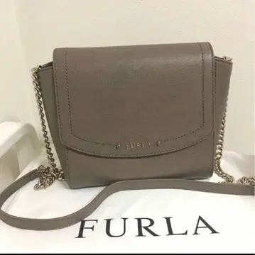 새상품 FURLA 체인 숄더백 브라운 훌라 숄더백