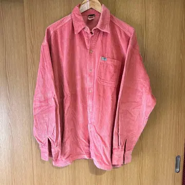 Caltop 코듀로이 긴팔 셔츠 핑크 칼탑