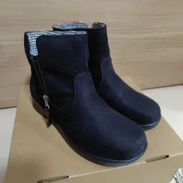 beauth 블랙 스웨이드 지퍼 부츠