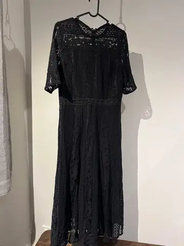 레이스 블랙 드레스 L 사이즈 결혼식 드레스