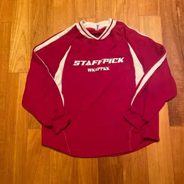 빨간색 로고 긴팔 트레이닝복 지하인 online