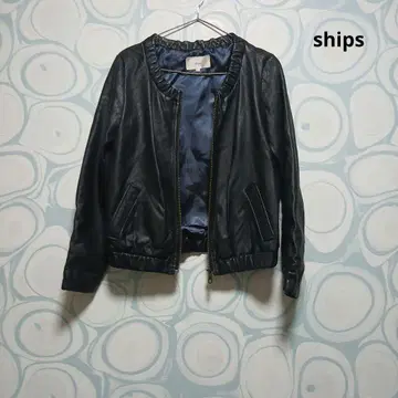 ships 양가죽 가죽 자켓