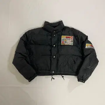 90s 숏 기장 올림픽 디자인 크롭 다운 자켓