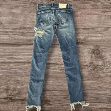 GYDA 스키니 데님 백 데미지