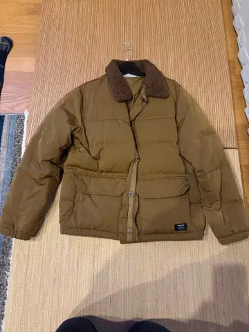 BAYFLOW 보아 카라 부착 브라운 다운 자켓