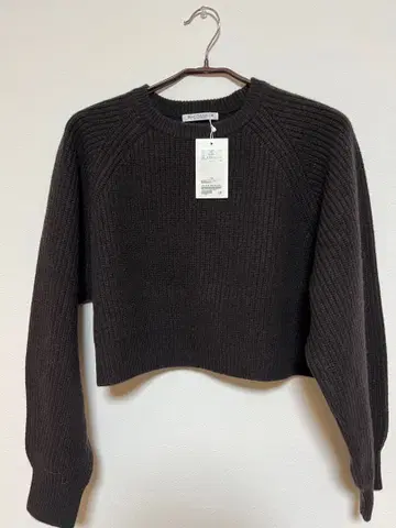 유나이티드 애로우즈 다크 브라운 크롭 니트 스웨터 택 포함 새상품