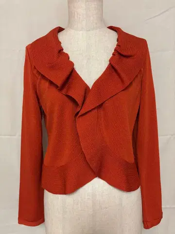 오렌지 프릴 가디건 알마 앤 로즈