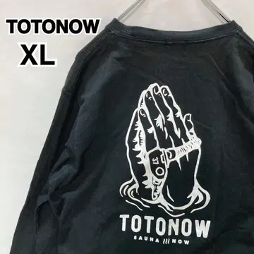 TOTONOW 사우나 롱 슬리브 T셔츠 XL 블랙