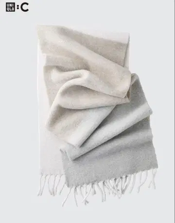 택 포함 새상품 UNIQLO C 수플레얀 챤키 스톨 LIGHT GRAY