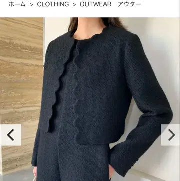 벌스데이 바쉬 SCALLOPED JACKET 블랙