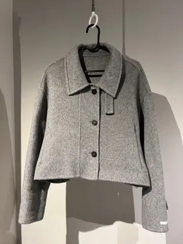 INDIBRAND 그레이 크롭 자켓