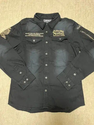 Norton 자수 긴팔 셔츠