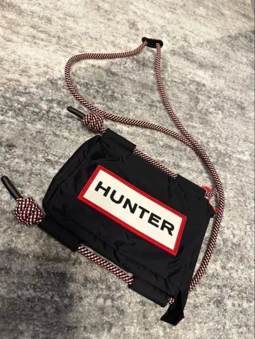 HUNTER 블랙 숄더백