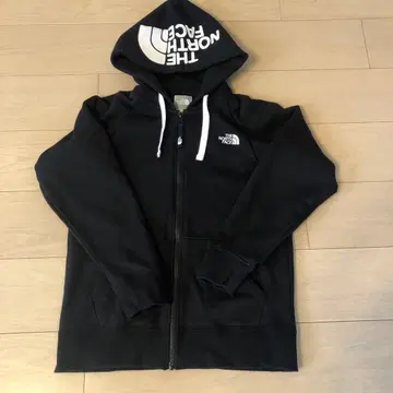 THE NORTH FACE 블랙 지퍼 후드티 L