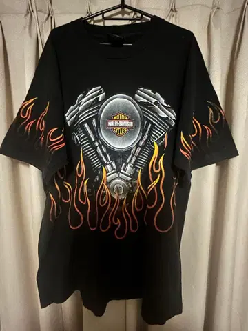 Harley-Davidson 엔진 그래픽 T셔츠 XXL 할리