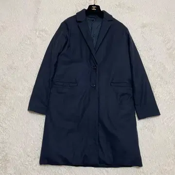새상품급 띠어리 롱 체스터 코트 롱 다운 코트 네이비 S~M