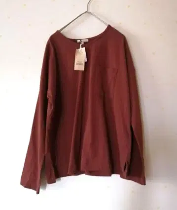 스튜디오 클립 새상품 기모 T셔츠 테라코타