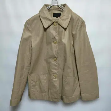 한국 패션 Golden fur 베이지 가죽 자켓 소가죽 100%