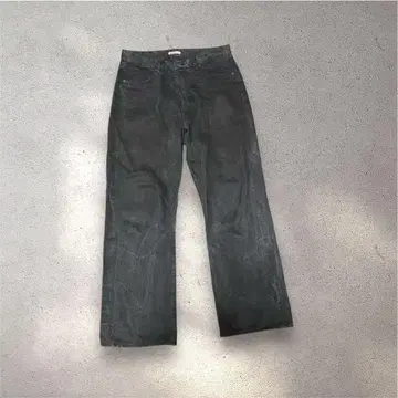 [ AURALEE ] 셀비지 페이디드 라이트 데님 블랙