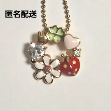 럭키 참 목걸이 클로버 하트