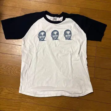 ARAKI 래글런 T셔츠 화이트/네이비