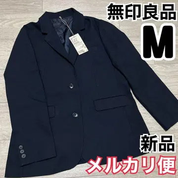 기모 테일러드 자켓 MUJI 네이비 여성 M 여성용 새상품