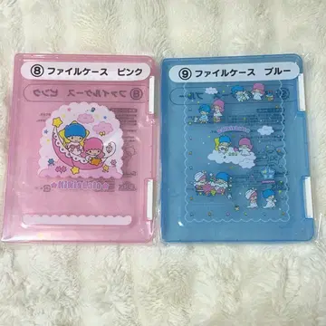 키키라라 1번 복권 파일 케이스 핑크 블루 2개 세트