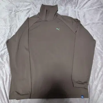 PUMA 골프용 하이넥 남성용 브라운