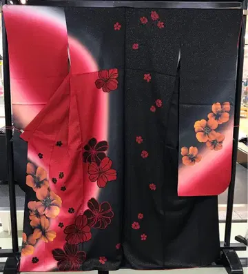 약간 하자 있음 순수 실크 후리소데 재단 완료 리메이크-B