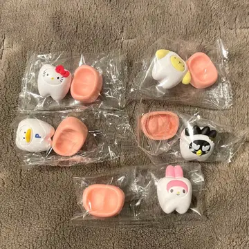 산리오 캐릭터즈 다 같이 되자! -치아- 5종 세트