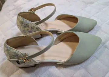 메탈 라인 힐 팔레트 펌프스 [] JELLY BEANS 그린