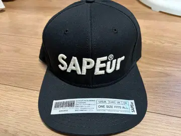 SAPEur 블랙 야구 모자 snap back