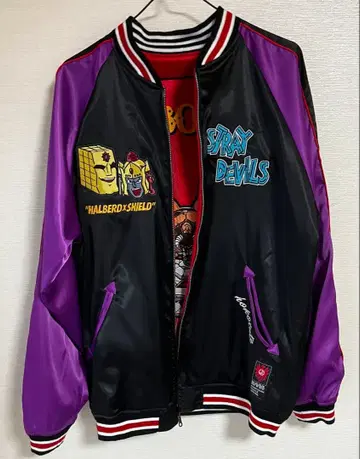 [ 컨디션 최상 ] 근육맨 스카잔 리버서블 L 사이즈 악마 초인 콤비