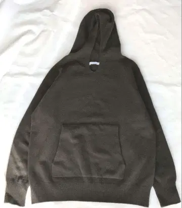 압축 울 후드 풀오버