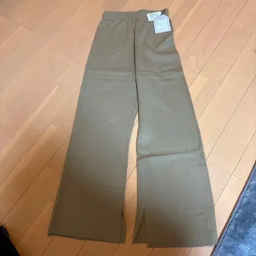 슬릿 와이드 팬츠 사이즈 2 베이지