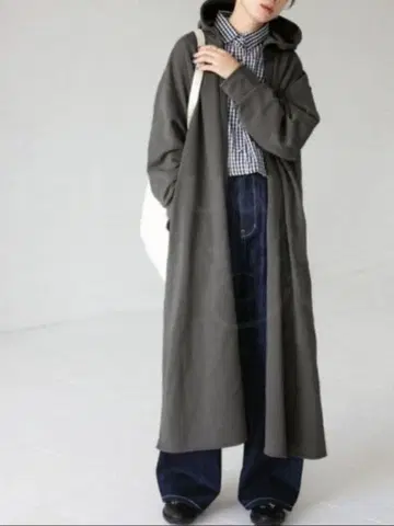 안티카 쭈리 롱 토퍼 코디건 그레이