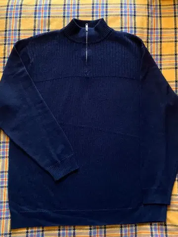 Eddie Bauer 경량 메리노울 하프 지퍼 니트