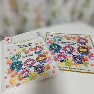 간사이 만박 산리오 캐릭터 EXPO2025 손수건+복조리