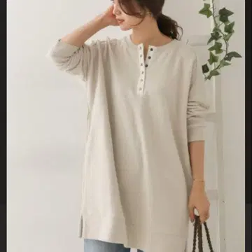 정가 8640엔 [ 미사용 새상품 ] 리바이벌 쭈리 헨리넥 튜닉