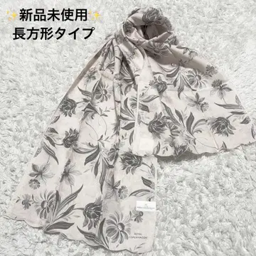 [ 미사용 ] 로얄코펜하겐 대형 실크 혼방 스카프 직사각형