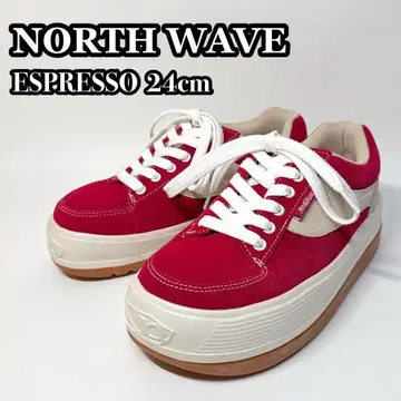 [ 24cm ] 노스웨이브 에스프레소 스니커즈 빨간색 여성용 통굽
