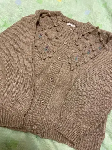 ehka sopo 폼폼 자수 가디건