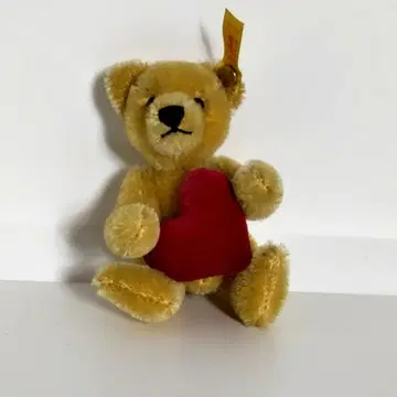 Steiff 슈타이프 미니 테디베어 하트 봉제 인형 익명 배송